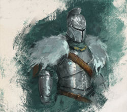 Rule 34 | 1other, ambiguous gender, armor, bearer of the curse, breastplate, commentary, dark souls (series), dark souls ii, english commentary, faraam armor, full armor, green background, helmet, knight, shimhaq, solo, upper body