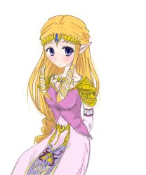 Rule 34 | blonde hair, blue eyes, long hair, nintendo, pointy ears, princess zelda, solo, the legend of zelda, the legend of zelda: twilight princess