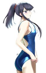 Rule 34 | 1girl, ass, competition swimsuit, highres, komi-san wa komyushou desu, komi shouko, mitsugu, one-piece swimsuit, school swimsuit, standing, swimsuit