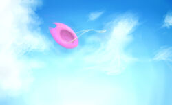 Rule 34 | cloud, cloudy sky, digimon, digimon adventure, floating, hat, objects only, sad, sky
