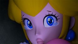 Rule 34 | 1girl, 3d, animated, blonde hair, commercial, crying, lowres, mario (series), nintendo, princess peach, solo, super mario bros. 1, tears