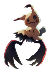 Rule 34 | banka (200009813), black eyes, claws, commentary request, creatures (company), full body, game freak, gen 7 pokemon, highres, looking at viewer, mimikyu, nintendo, no humans, pokemon, pokemon (creature), simple background, solid oval eyes, solo, white background