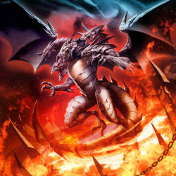 Rule 34 | claws, commentary, destruction, dragon, dungeons &amp; dragons, english commentary, fantasy, fire, genzoman, horns, monster, multiple heads, no humans, scales, sharp teeth, tagme, tail, teeth, tiamat (dungeons &amp; dragons), weapon, western dragon, wings