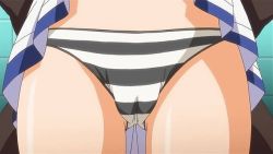 Rule 34 | 10s, 1boy, 1girl, animated, animated gif, cameltoe, female orgasm, fingering, hetero, machi gurumi no wana, male hand, orgasm, panties, pussy juice, striped clothes, striped panties, takagi yui, thighhighs, twitching, underwear, wet, wet clothes, wet panties