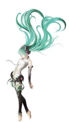 Rule 34 | 1girl, anklet, anti-gravity, anti gravity, aqua hair, asai masaki, barefoot, detached sleeves, closed eyes, feet, female focus, floating, footless tights, full body, gravity, hatsune miku, hatsune miku (append), jewelry, legs, long hair, necktie, official art, solo, thighhighs, toeless legwear, transparent background, twintails, very long hair, vocaloid, vocaloid append
