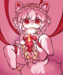 Rule 34 | candle, fox, furry, ohakotome, open mouth, red eyes, short hair, wax, white hair