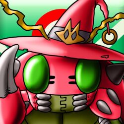Rule 34 | antennae, bug, claws, digimon, digimon (creature), exoskeleton, hat, spikes, tentomon, witch hat, witchmon