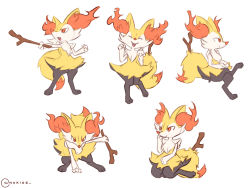Rule 34 | 1girl, animal ear fluff, animal ears, animal hands, animal nose, arm up, artist name, barefoot, braixen, clenched hand, closed eyes, closed mouth, creatures (company), crossed legs, fang, fangs, female focus, fox ears, fox tail, from side, full body, furry, furry female, game freak, gen 6 pokemon, half-closed eyes, hand up, hands up, happy, highres, holding, invisible chair, kneeling, knees together feet apart, leaning forward, leg up, multiple views, nakios, nintendo, open mouth, outstretched arm, paw pose, pokemon, pokemon (creature), red eyes, seiza, simple background, sitting, sketch, smile, snout, spread legs, standing, standing on one leg, stick, tail, twitter username, white background