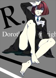 Rule 34 | 1girl, android, black dress, dress, feet, hairband, legs, r dorothy wayneright, robot, the big o, thighs
