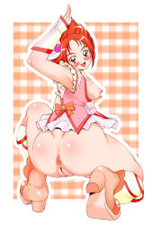 Rule 34 | 00s, anus, cure rouge, fat mons, highres, natsuki rin, precure, pussy, squatting, tagme, uncensored, yes! precure 5