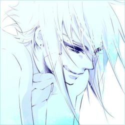 Rule 34 | 00s, 1boy, blue theme, brera sterne, earrings, jewelry, licking lips, lowres, macross, macross frontier, male focus, monochrome, short hair, sidelocks, simple background, solo, tongue, tongue out