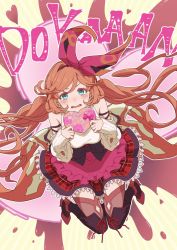 Rule 34 | 1girl, apron, blush, boots, bow hairband, box, clarisse (granblue fantasy), clarisse (valentine) (granblue fantasy), detached sleeves, full body, granblue fantasy, hairband, heart-shaped box, heater, high heel boots, high heels, holding, holding box, long hair, looking at viewer, mifuta, official alternate costume, open mouth, orange hair, plaid, plaid skirt, shirt, skirt, sleeveless, sleeveless shirt, sleeves past wrists, solo, thighhighs, twintails, waist apron, wavy mouth, white shirt