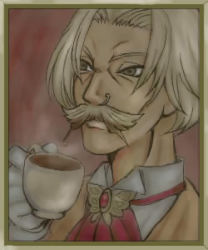 Rule 34 | 00s, busou renkin, dr butterfly, facial hair, lowres, mustache, tagme, white hair