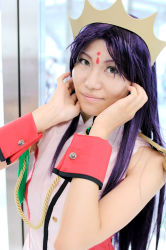 Rule 34 | cosplay, crown, himemiya anthy, photo (medium), purple hair, rou (cosplayer), shoujo kakumei utena