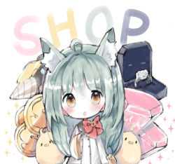Rule 34 | 1girl, :o, ahoge, akashi (azur lane), animal ears, azur lane, bad id, bad pixiv id, bell, bird, black sailor collar, blush, bow, brown eyes, cat ears, coin, cottontailtokki, dress, drill, gem, green hair, hair between eyes, hand up, head tilt, highres, jewelry, jingle bell, long sleeves, looking at viewer, ornate ring, parted lips, red bow, red gemstone, ring, ring box, sailor collar, sailor dress, simple background, solo, sparkle, upper body, wedding ring, white background, white dress, wide sleeves