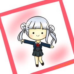 Rule 34 | 1girl, smile, alice37125, arashi chisato, artist name, artist request, bare legs, belt, black socks, blue cardigan, blue jacket, blush, border, bow, bowtie, breasts, brown footwear, buttons, cardigan, chibi, collared shirt, cropped jacket, double bun, dress, dress shirt, female focus, full body, grey belt, grey shirt, grey skirt, hair bun, hair tie, highres, jacket, long hair, long sleeves, looking at viewer, love live!, love live! superstar!!, miniskirt, neck ribbon, o-ring, o-ring belt, outstretched arms, parted lips, plaid, plaid skirt, pleated, pleated skirt, red border, red bow, red eyes, red ribbon, ribbon, school uniform, shirt, shoes, skirt, smile, socks, solo, standing, twintails, white background, white hair, white shirt, wing collar, yuigaoka school uniform