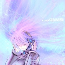 Rule 34 | 1girl, :o, bare shoulders, character name, closed eyes, copyright name, detached sleeves, headphones, long hair, long sleeves, megurine luka, mizusawa hikaru, open mouth, pink hair, shaded face, solo, star (symbol), upper body, very long hair, vocaloid