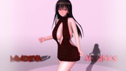 Rule 34 | 3d, animated, ass, audible music, breasts, dancing, highres, kotegawa yui, large breasts, sound, thick thighs, thighs, to love-ru, video