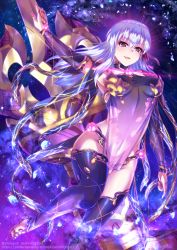 Rule 34 | 1girl, breasts, earrings, fate/grand order, fate (series), flower, high heels, holding, holding weapon, jewelry, kama (fate), kama (second ascension) (fate), kneehighs, long hair, looking at viewer, lotus, red eyes, revealing clothes, ring, shingo (picturepuzzle), socks, solo, type-moon, very long hair, weapon, white hair