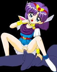 Rule 34 | akazukin chacha, breasts, clothed sex, cosplay, highres, magical princess, purple hair, pussy, sex, small breasts, uncensored
