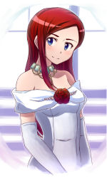 Rule 34 | blue eyes, dress, hanyu, maria pier di romagna, red hair, strike witches, white dress, world witches series