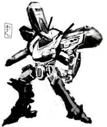 Rule 34 | armored core, armored core: for answer, from software, mecha, monochrome, robot, tagme, wasabikarasi, white glint