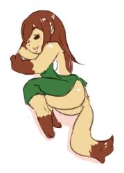 Rule 34 | brown hair, closed eyes, furry, ohakotome, open mouth, sleeping, weasel