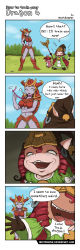 Rule 34 | absurdres, alternate costume, armor, brown hair, collar, comic, english text, engrish text, hat, highres, league of legends, long hair, lulu (league of legends), nestkeeper, pink hair, pix (league of legends), ranguage, shyvana, troll face, watermark, witch hat, yellow eyes