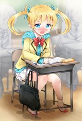 Rule 34 | 10s, 3girls, aqua ribbon, aqua sweater, bag, blazer, blonde hair, blue eyes, blurry, blurry background, blush, book, bow, bowtie, chair, chalkboard, classroom, clenched hand, desk, embarrassed, eraser, hair ribbon, hood, hoodie, indoors, jacket, kiratto pri chan, miniskirt, moegi emo, multiple girls, nose blush, open book, open mouth, peeing, peeing self, pencil case, pleated skirt, pretty series, puddle, ratryu, red bow, red footwear, red neckwear, ribbon, school desk, school uniform, shirt, shoes, skirt, socks, solo focus, sweat, sweater, tears, twintails, wavy mouth, white legwear, white shirt, white skirt, yellow jacket