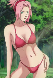 Rule 34 | breasts, furutaka (furu), green eyes, haruno sakura, highres, naruto, naruto (series), pink hair