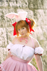 Rule 34 | animal ears, cosplay, cosplay photo, di gi charat, photo (medium), plump, rabbit ears, usada hikaru