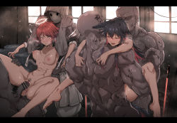 Rule 34 | 2girls, 4boys, absurdres, animal ears, anus, arknights, bald, bar censor, barefoot, black hair, blood, bottomless, bound, breasts, breasts out, censored, colored inner hair, commentary request, completely nude, detached wings, drum (container), energy wings, exusiai (arknights), faceless, faceless male, female ejaculation, group sex, half-closed eyes, halo, heavy breathing, hetero, highres, huge filesize, indoors, jacket, lactation, letterboxed, lifting person, lownd, mask, material growth, medium breasts, mixed-language commentary, multicolored hair, multiple boys, multiple girls, muscular, muscular male, naked jacket, navel, nipples, no bra, nude, open clothes, open jacket, open mouth, orange eyes, oripathy lesion (arknights), penis, planted, planted sword, planted weapon, pussy, rape, red eyes, red hair, scratching, sex, short hair, spread legs, sweat, sword, texas (arknights), two-tone hair, vaginal, weapon, wide-eyed, window, wings, wolf ears