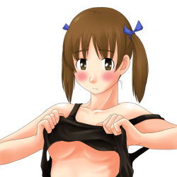Rule 34 | 00s, 1girl, breasts, fukuzawa yumi, lowres, maria-sama ga miteru, medium breasts, solo, toshifumi, underboob