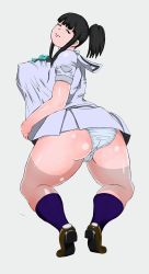 Rule 34 | 1girl, ass, breasts, fat, huge breasts, itou yukino, real drive, thick thighs, thighs