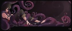 Rule 34 | 1girl, consensual tentacles, closed eyes, hushabye, monster girl, original, smile, solo, tentacles, tentacles