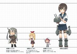 Rule 34 | 4girls, adapted turret, annin musou, bad id, bad twitter id, black hair, blonde hair, blue sailor collar, blue skirt, cannon, comparison, fairy (kancolle), food, fubuki (kancolle), full body, green eyes, grey hair, grid background, hat, height difference, kantai collection, low ponytail, low twintails, machinery, mini person, minigirl, multiple girls, pizza, pointer, ponytail, red hair, sailor collar, sailor hat, school uniform, serafuku, short ponytail, sidelocks, skirt, standing, translation request, turret, twintails, white background, | |