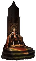 Rule 34 | 1boy, artist request, chaos online, highres, looking at viewer, male focus, official art, radeath, short hair, sitting, solo, throne, transparent background