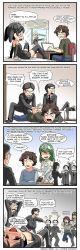 Rule 34 | 2girls, 4koma, 6+boys, anonymous (4chan), beard, comic, engadget, facial hair, game console, george hotz, guy fawkes mask, half-life, half-life (series), half-life 2, hard-translated, highres, man (trance), mask, microsoft, multiple boys, multiple girls, personification, playstation 3, pointing, sony, third-party edit, translated, wallace breen, xbox 360