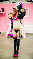 Rule 34 | 1girl, cosplay, heart, heart maebari, jakuzure nonon, kill la kill, maebari, photo (medium), pink hair