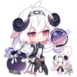 Rule 34 | 2girls, :q, ahoge, animal ears, artist request, black dress, black footwear, black horns, black leotard, black thighhighs, blush, blush stickers, cauldron, chibi, choker, closed mouth, crystal ball, curled horns, dress, elbow gloves, fairy (girls&#039; frontline), full body, girls&#039; frontline, gloves, goat ears, goat horns, hair between eyes, holding, horns, jitome, leotard, long hair, looking at viewer, multiple girls, official art, on stool, pink eyes, sheep ears, simple background, sitting, stirring, straw doll, tentacles, thighhighs, third-party source, tiara, tongue, tongue out, transparent background, two-tone leotard, very long hair, voodoo doll, white choker, white gloves, white hair, white leotard, witch fairy (girls&#039; frontline), | |