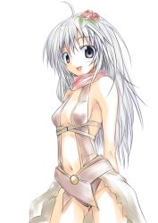 Rule 34 | 1girl, 2000s (style), ahoge, anime expo, assassin cross (ragnarok online), blush, breasts, brown leotard, cape, commentary request, cowboy shot, flower, grey eyes, grey hair, hair between eyes, hair flower, hair ornament, leotard, long hair, looking at viewer, navel, nirap, open mouth, ragnarok online, red flower, red scarf, revealing clothes, scarf, simple background, sketch, small breasts, smile, solo, torn cape, torn clothes, waist cape, white background