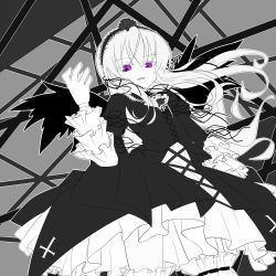 Rule 34 | 00s, 1girl, bad id, bad pixiv id, doll, doll joints, hairband, highres, joints, purple eyes, rozen maiden, silver hair, solo, sugu maigo ninaru umumu, suigintou, umumu (pilcre), wings