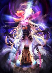 Rule 34 | 2girls, abigail williams (fate), abigail williams (third ascension) (fate), absurdres, bare shoulders, black bow, black dress, black headwear, black panties, blonde hair, bow, breasts, colored skin, coma2, dress, dual persona, fate/grand order, fate (series), forehead, glowing, glowing eye, hair bow, hat, highres, keyhole, long hair, multiple bows, multiple girls, navel, open mouth, orange bow, panties, parted bangs, red eyes, ribbed dress, sleeves past fingers, sleeves past wrists, small breasts, smile, tentacles, third eye, underwear, white hair, white skin, witch hat