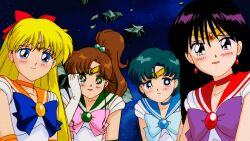 4girls aino_minako animated animated_gif bishoujo_senshi_sailor_moon bishoujo_senshi_sailor_moon_r:_the_movie black_hair blonde_hair blue_eyes blue_hair brown_hair crying crying_happy green_eyes happy happy_tears hino_rei kino_makoto mizuno_ami multiple_girls purple_eyes sailor_jupiter sailor_mars sailor_mercury sailor_moon_r:_the_movie sailor_venus tears