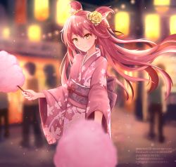 Rule 34 | 1girl, alternate hair color, alternate hairstyle, japanese clothes, jinx (league of legends), kimono, league of legends, long hair, magical girl, red hair, solo, star guardian (league of legends), star guardian jinx, twintails, very long hair