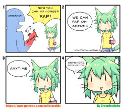 Rule 34 | 1girl, 4koma, :&gt;, absurdres, alternate language, animal, animal ear fluff, animal ears, artist name, bad id, bad pixiv id, blue skirt, breasts, cat ears, cat girl, cat tail, closed mouth, comic, commentary, english text, greenteaneko, greenteaneko-chan, highres, holding, holding animal, original, panda, parted lips, pleated skirt, shirt, short sleeves, skirt, small breasts, square 4koma, tail, teardrop, tissue box, triangle mouth, watermark, web address, whiskers, yellow shirt, | |