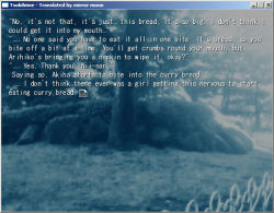 Rule 34 | 00s, bread, food, game cg, hard-translated, no humans, sexually suggestive, third-party edit, translated, tsukihime, visual novel