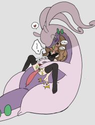 Rule 34 | 1boy, 1girl, @ @, bar censor, bestiality, black shirt, black thighhighs, blush, breasts, brown eyes, brown hair, censored, clitoral stimulation, clothes lift, collarbone, creatures (company), dragon, drooling, erection, fingering, game freak, gen 6 pokemon, girl on top, goodra, green eyes, grey background, half-closed eyes, heart, hetero, interspecies, japanese text, jpeg artifacts, kiss, long hair, lying, miniskirt, nintendo, no panties, on back, penis, pokemon, pokemon (creature), pokemon xy, pokephilia, pussy, red skirt, semi kon, serena (pokemon), sex, shirt, simple background, skirt, skirt lift, sleeveless, sleeveless shirt, small breasts, speech bubble, spoken heart, spread legs, sweat, thighhighs, translation request, vaginal, wide-eyed