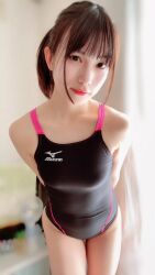 Rule 34 | 1girl, asian, ass, breasts, japanese (nationality), jav, murakami riina, real life, small breasts, swimsuit
