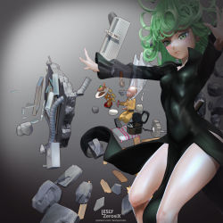 Rule 34 | 1boy, 1girl, 3d, absurdres, air conditioner, artist name, bad id, bad pixiv id, bald, black dress, black footwear, bowl, broken glass, curly hair, dress, electrical outlet, floating, floating clothes, food, glass, green eyes, green hair, high heels, highres, leslyzerosix, levitation, long sleeves, miso soup, nattou, one-punch man, open hands, outstretched arms, rebar, rice, rice bowl, rice cooker, rubble, saitama (one-punch man), seiza, shamoji, short hair, sitting, skin tight, solo focus, sparkle, steel beam, tatsumaki, telekinesis, thighs, upper body, vacuum cleaner, watermark, window